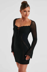 Fioreclo Deziah Mini Dress in Black