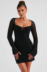 Fioreclo Deziah Mini Dress in Black