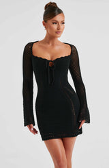Fioreclo Deziah Mini Dress in Black