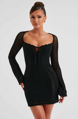 Fioreclo Deziah Mini Dress in Black