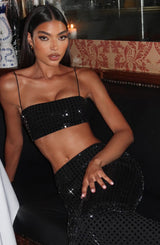 Fioreclo Dimessa Top in Black