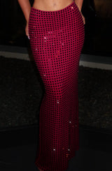 Fioreclo Dimetta Maxi Skirt in Wine