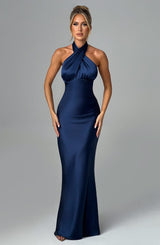 Fioreclo Dimitria Maxi Dress in Navy