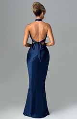Fioreclo Dimitria Maxi Dress in Navy