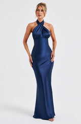 Fioreclo Dimitria Maxi Dress in Navy