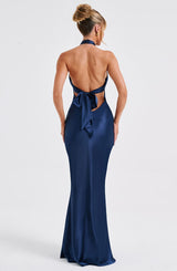 Fioreclo Dimitria Maxi Dress in Navy