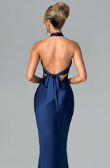Fioreclo Dimitria Maxi Dress in Navy