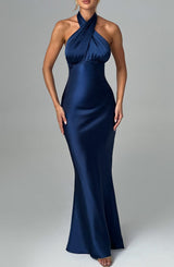 Fioreclo Dimitria Maxi Dress in Navy