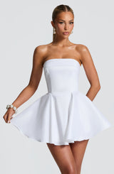 Fioreclo Dionella Mini Dress in Ivory
