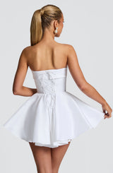 Fioreclo Dionella Mini Dress in Ivory