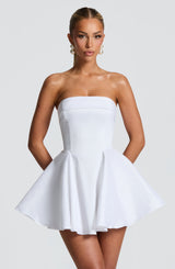 Fioreclo Dionella Mini Dress in Ivory
