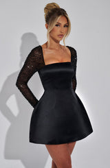 Fioreclo Dollina Mini Dress in Black