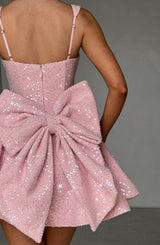 Fioreclo Dorothea Mini Dress in Blush