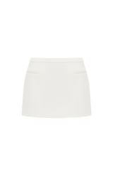 Fioreclo Edana Mini Skirt in Ivory