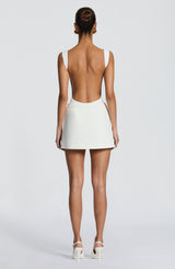 Fioreclo Edana Mini Skirt in Ivory