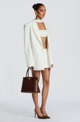 Fioreclo Edana Mini Skirt in Ivory