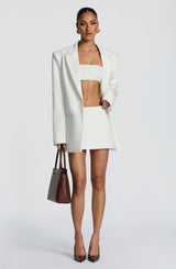 Fioreclo Edana Mini Skirt in Ivory