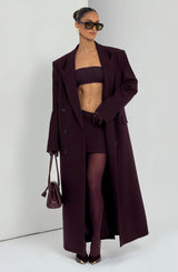 Fioreclo Edana Mini Skirt in Plum