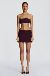 Fioreclo Edana Mini Skirt in Plum