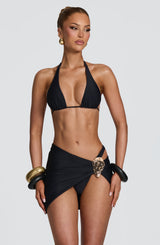 Fioreclo Edeline Mini Sarong in Black