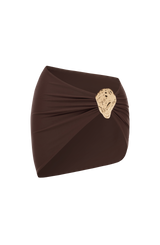 Fioreclo Edeline Mini Sarong in Plum Brown