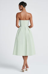Fioreclo Editha Midi Dress in Mint