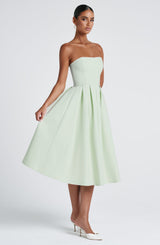 Fioreclo Editha Midi Dress in Mint