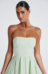 Fioreclo Editha Midi Dress in Mint