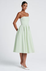 Fioreclo Editha Midi Dress in Mint