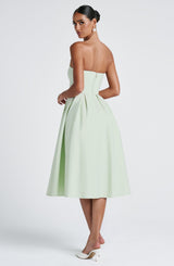 Fioreclo Editha Midi Dress in Mint