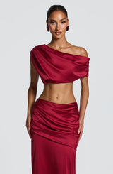 Fioreclo Edwyna Top in Burgundy