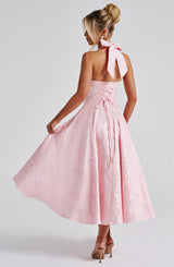 Fioreclo Effina Midi Dress in Blush