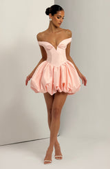 Fioreclo Eilana Mini Dress in Blush