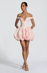 Fioreclo Eilana Mini Dress in Blush