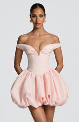 Fioreclo Eilana Mini Dress in Blush