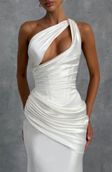 Fioreclo Elmira Maxi Dress in Ivory