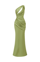 Fioreclo Elmira Maxi Dress in Light Olive