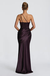 Fioreclo Elmira Maxi Dress in Plum