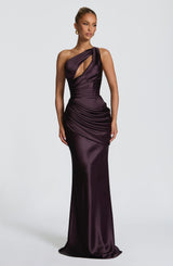 Fioreclo Elmira Maxi Dress in Plum