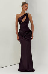 Fioreclo Elmira Maxi Dress in Plum