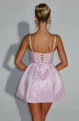 Fioreclo Emmeline Mini Dress in Blush
