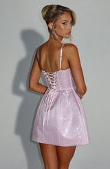 Fioreclo Emmeline Mini Dress in Blush