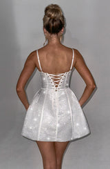 Fioreclo Emmeline Mini Dress in Ivory