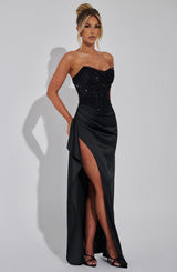 Fioreclo Emriella Maxi Dress in Black