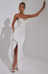 Fioreclo Emriella Maxi Dress in Ivory