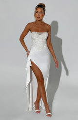 Fioreclo Emriella Maxi Dress in Ivory