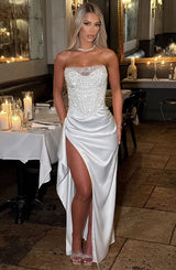 Fioreclo Emriella Maxi Dress in Ivory