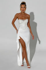 Fioreclo Emriella Maxi Dress in Ivory
