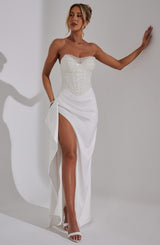 Fioreclo Emriella Maxi Dress in Ivory