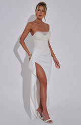 Fioreclo Emriella Maxi Dress in Ivory